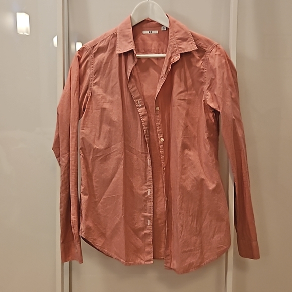 Red and white checked shirt Uniqlo S - Picture 1 of 3